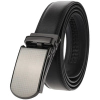 HKM-018771 Men's Cowhide Trousers Belt with Automatic Buckle, 3.0CM Width