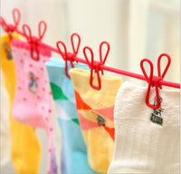 HKM-018899 Compact Outdoor Travel Clothesline - 185.2cm with Durable Clips (1.8 x 5.5cm)