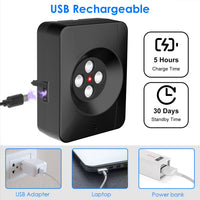 HKM-0189373 Ultrasonic Anti-Barking Device for Dogs with Adjustable Frequencies and IP45 Waterproof Design