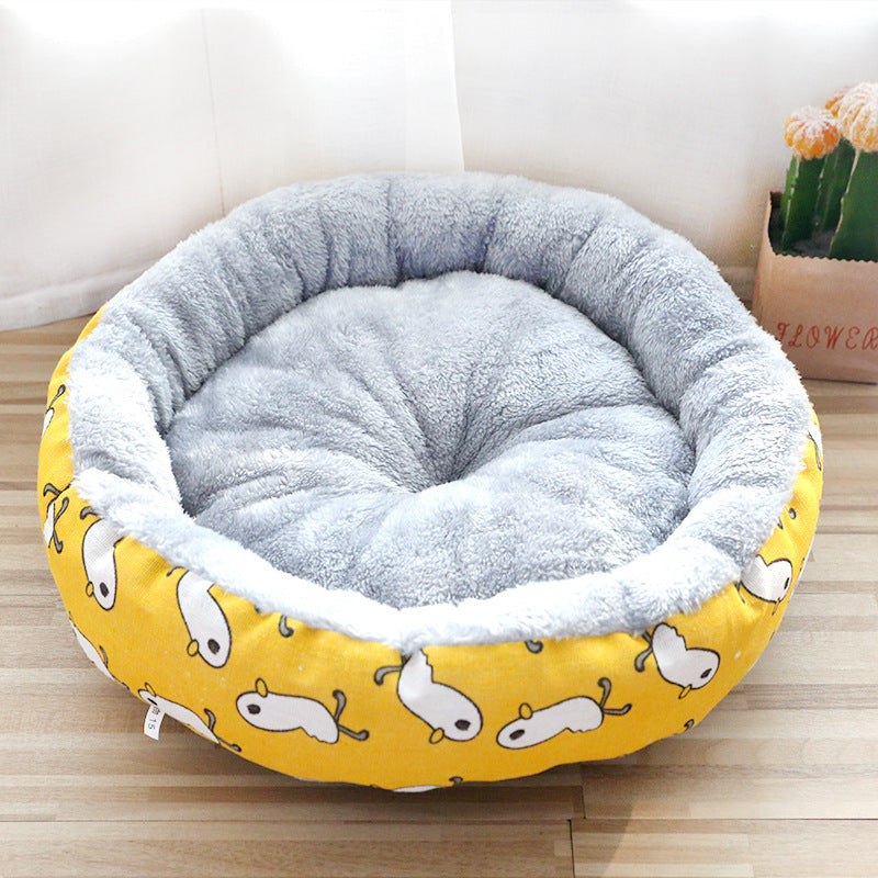 HKM-0190141 Soft Cotton Padded Pet Nest for Dogs and Cats - Available in Three Sizes