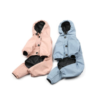 HKM-0190269 Waterproof Hooded Raincoat for Dogs and Cats - Four Seasons Reflective Design, Multiple Sizes Available