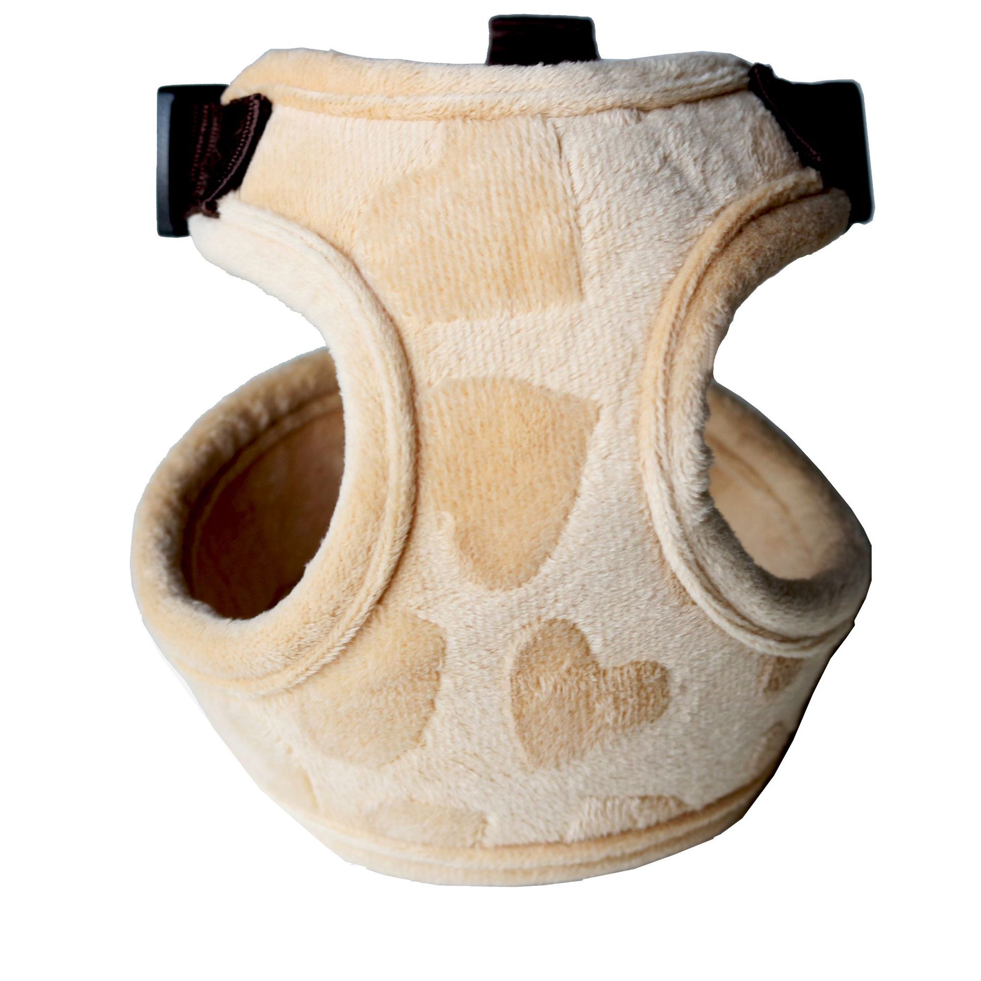 HKM-0192445 Love Flannel Chest Protector Dog Vest with Leash ¨C Warm and Comfortable Pullover Design