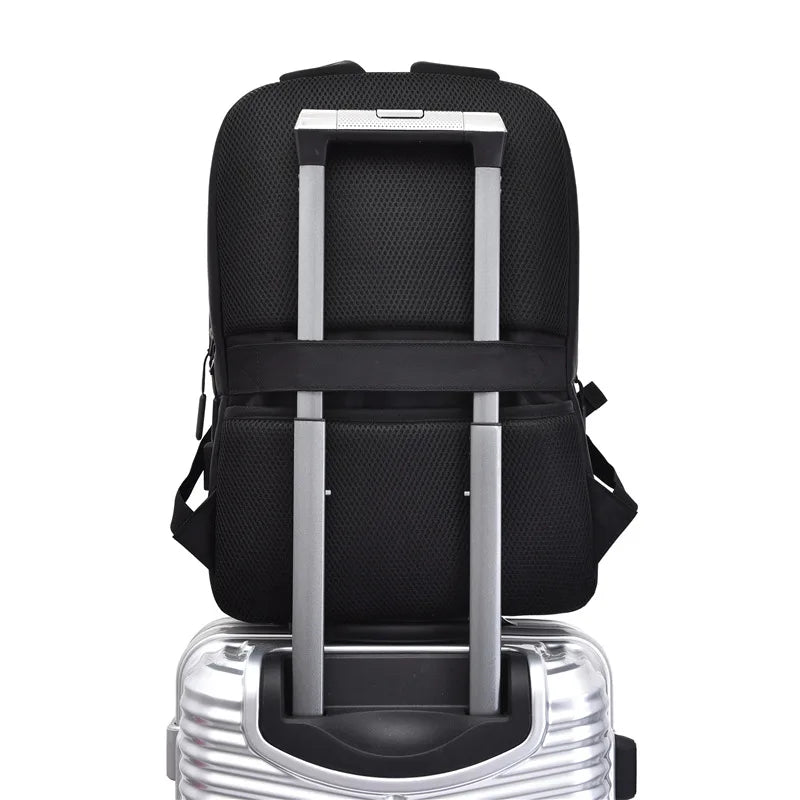 HKM-019283 Stylish Waterproof Reflective Anti-Theft Laptop Backpack with USB Charging Port