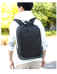 HKM-019283 Stylish Waterproof Reflective Anti-Theft Laptop Backpack with USB Charging Port