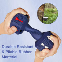 HKM-0193341 Durable Non-Toxic Dog Chew Toy with Treat Hollow Ends - Dental Toy for Medium & Large Aggressive Chewers