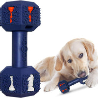 HKM-0193341 Durable Non-Toxic Dog Chew Toy with Treat Hollow Ends - Dental Toy for Medium & Large Aggressive Chewers