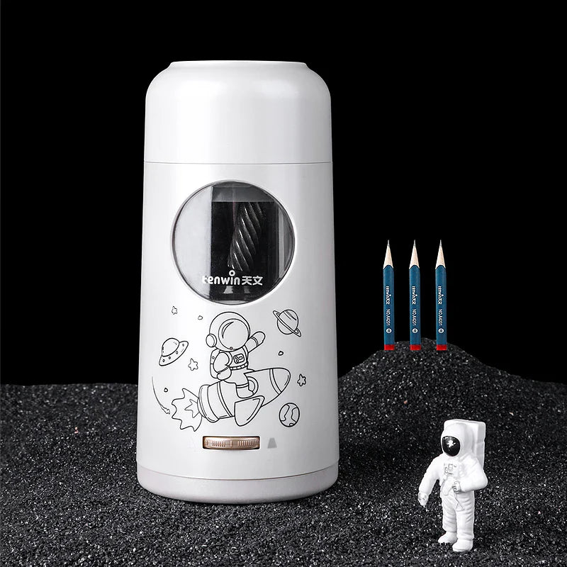 HKM-019347 Electric Pencil Sharpener with Jumbo Big Hole 7-11.5mm, Auto-Feed & Eject, USB Rechargeable