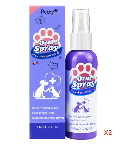 HKM-0193725 Natural Dental Spray for Dogs - Freshens Breath and Cleans Teeth
