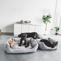HKM-0195901 Cozy Nordic Gray Teddy for Golden Retrievers - Year-Round Comfort in Large Size