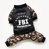 HKM-0196285 Camouflage Cotton Four-Pot Coat for Pets - Warm and Stylish Winter Apparel