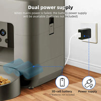 HKM-019667 Automatic Cat Feeder with 2L Capacity and Video Camera Including Night Vision and 2.4G WiFi Connectivity