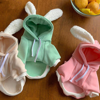 HKM-0196925 Thin Teddy Bear Matcha Dog Sweater - Available in Green, Beige, Pink, Sizes XS to XXL