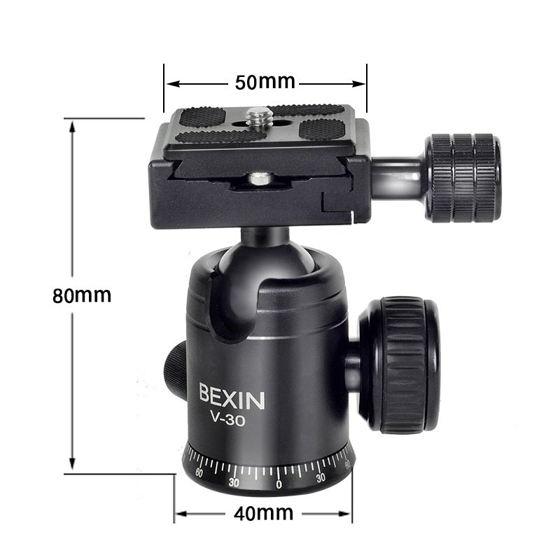 HKM-019731 Aluminum Tripod for iPhone and Camera with Adjustable Ball Joint, Max Height 85mm