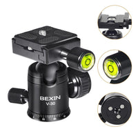 HKM-019731 Aluminum Tripod for iPhone and Camera with Adjustable Ball Joint, Max Height 85mm