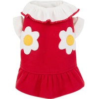HKM-0198205 Daisy Flower Princess Woolen Skirt for Pets - Multiple Sizes Available