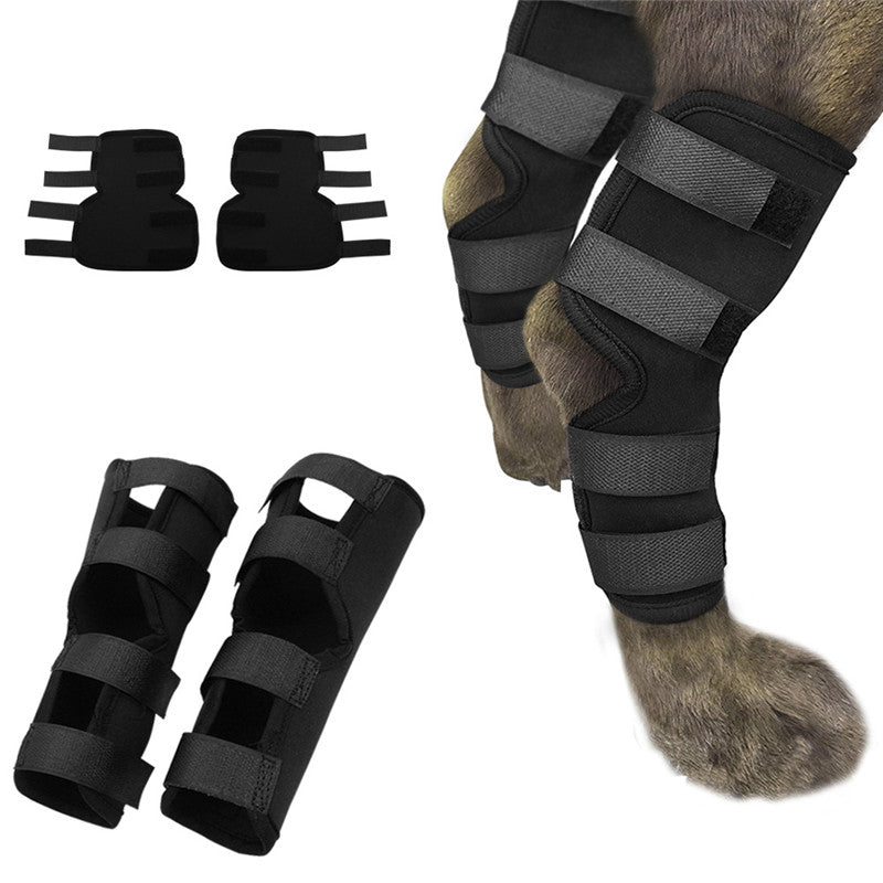 HKM-0198461 Neoprene Elbow Support Bandage for Pet Protection - Anti-Licking Recovery Gear, Available in Multiple Sizes