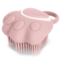 HKM-0199101 Soft Silicone Pet Grooming Brush with Shampoo Dispenser for Dogs and Cats