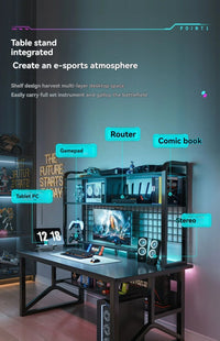 HKM-019923 Gaming Computer Desk for Home Office with Simple Design