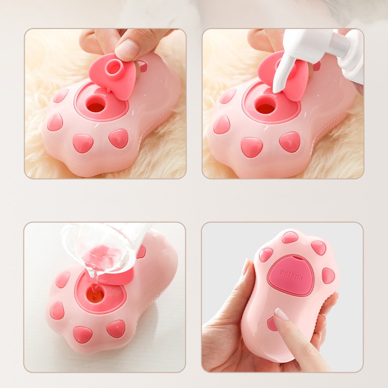 HKM-0199485 Cat's Paw Massage and Cleaning Brush with USB Power, 10x7cm
