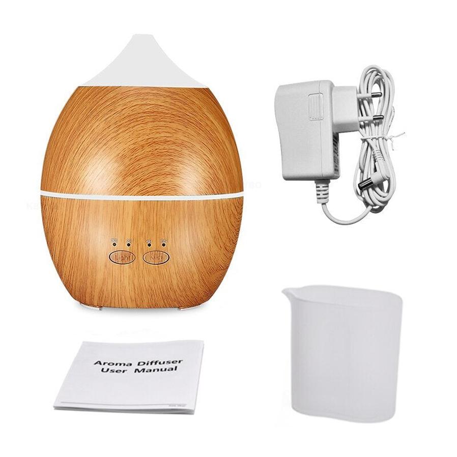 HKM-019987 Ultrasonic Wood Grain Aroma Diffuser for Home Humidification, 11-20㎡ Coverage