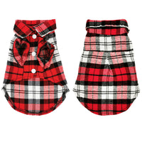 HKM-0199997 Plaid Cotton Shirt for Dogs ¨C Stylish Spring and Summer Apparel