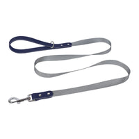 HKM-0200893 Fashionable PU Leather Dog Vest Harness with Nylon Leash Set, Adjustable Strap Sizes Available
