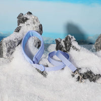 HKM-0201405 Baby Blue Pet Collar and Leash Set with Chest Back Harness and Mini Schoolbag Waste Bag Holder
