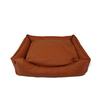 HKM-0201661 Waterproof Imitation Leather Pet Bed Sofa - Available in Light Gray, Gray, and Brown