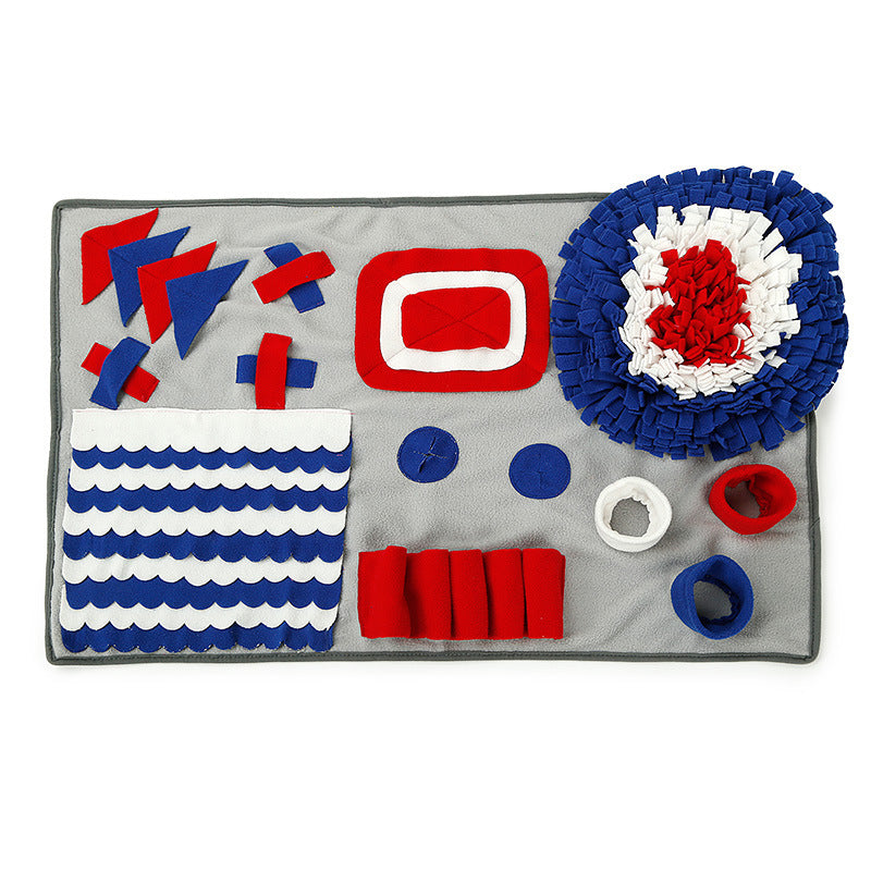 HKM-0202429 Dog Sniffing Training Mat - Flannel Pet Smelling Pad for Stress Relief and Slow Feeding - 71x71CM
