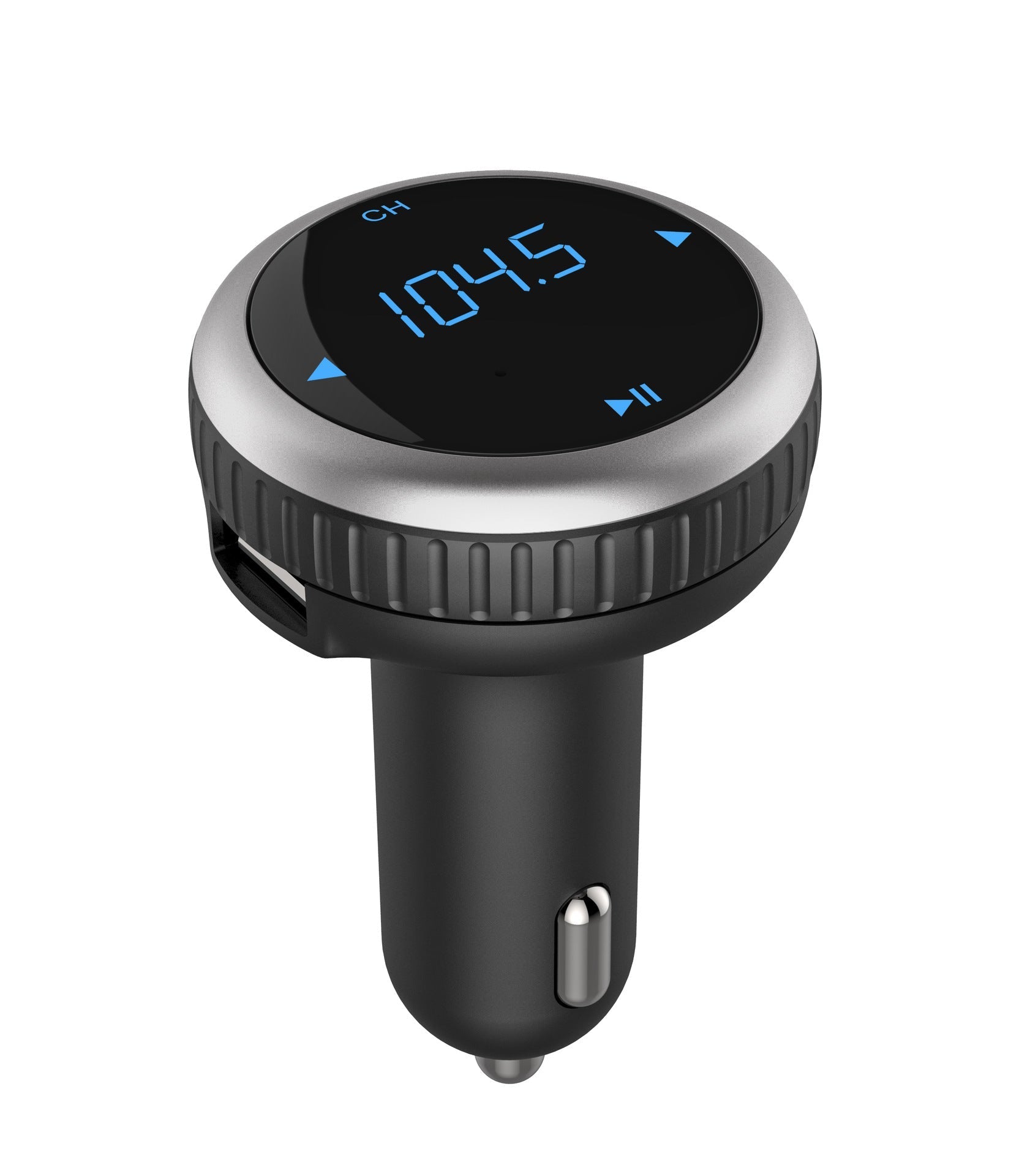 HKM-020243 Bluetooth MP3 Transmitter with USB Fast Charge for Vehicles – Monochrome Display