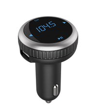 HKM-020243 Bluetooth MP3 Transmitter with USB Fast Charge for Vehicles – Monochrome Display