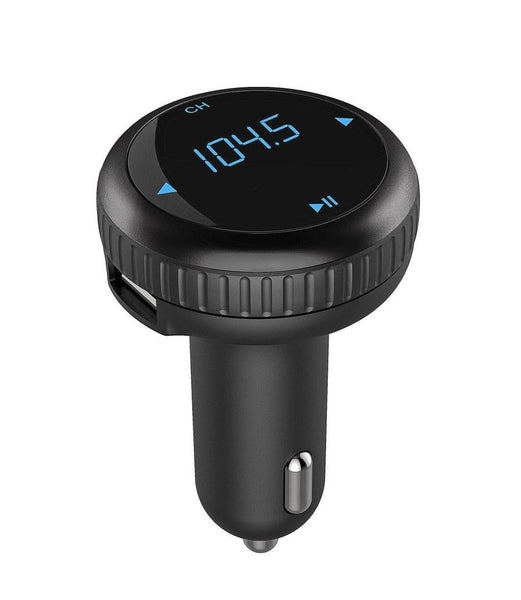 HKM-020243 Bluetooth MP3 Transmitter with USB Fast Charge for Vehicles – Monochrome Display