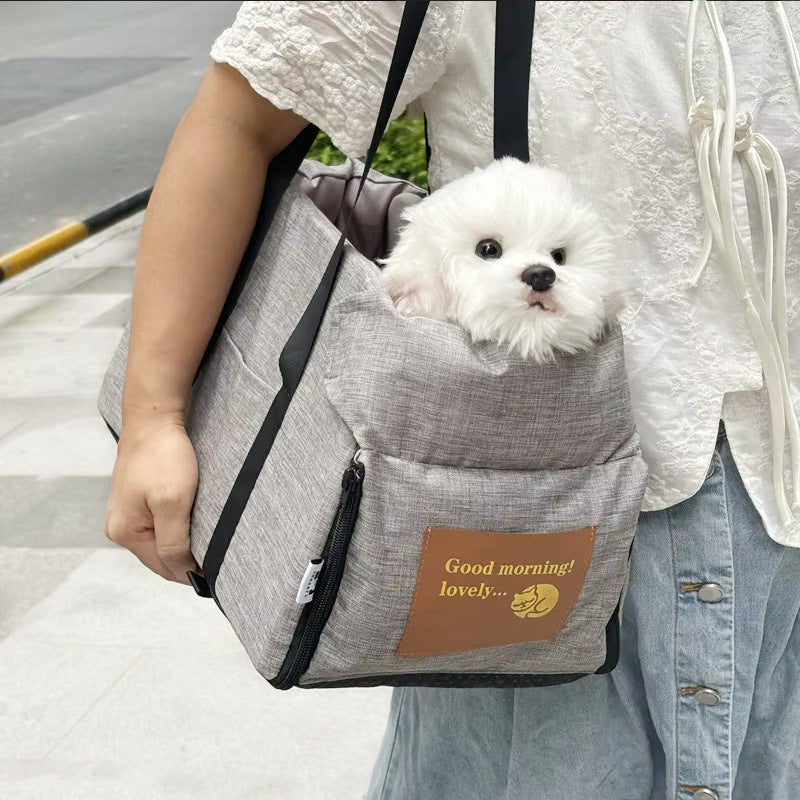 HKM-0203837 Portable Folding Pet Travel Bag - Medium Soft Oxford Material, Suitable for Pets Up to 5kg