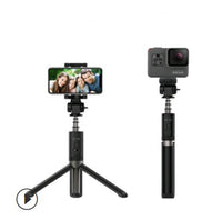 HKM-020435 Bluetooth Tripod Selfie Stick with Remote Control - Aluminum Alloy, Extendable 27.5cm to 195.5cm, Compatible with iPhone, Android, and More