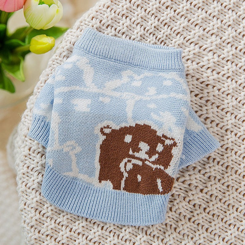 HKM-0205373 Cozy Knit Sweater for Autumn and Winter - Universal Fit for Dogs