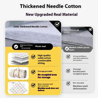 HKM-020563 Versatile Large Waterproof Green Oxford Cloth Mat for Outdoor Activities, Hiking, and Picnics