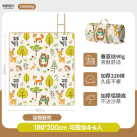 HKM-020563 Versatile Large Waterproof Green Oxford Cloth Mat for Outdoor Activities, Hiking, and Picnics