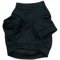 HKM-0205757 Black Printed Mesh Tee for Dogs - Sniff With Me Design, XS to L Sizes Available