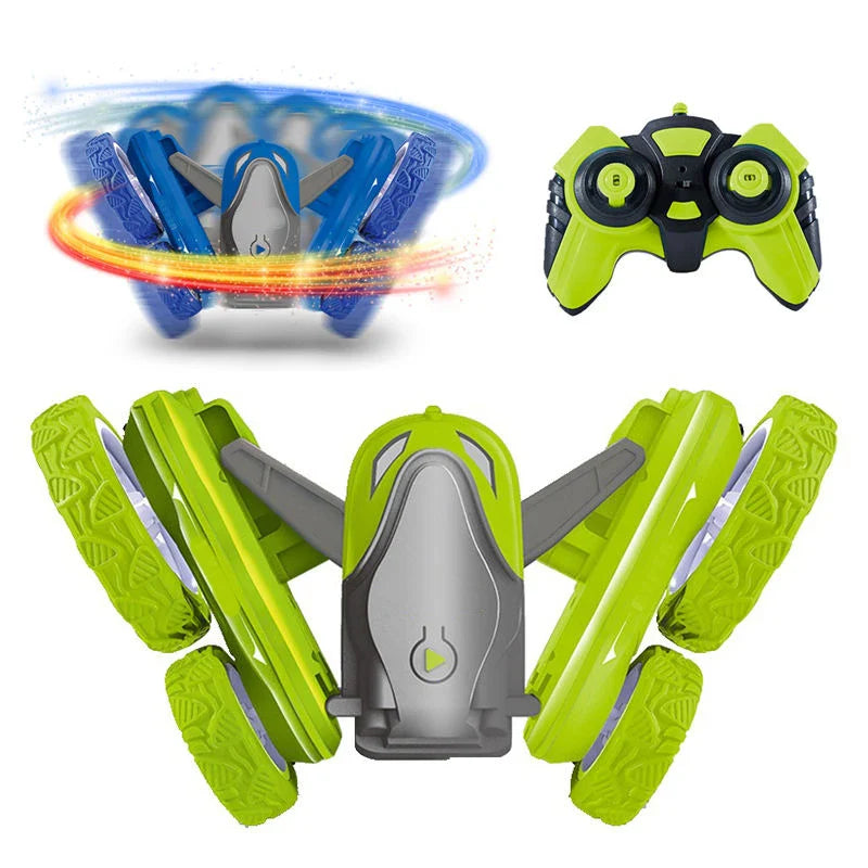 HKM-020627 2.4GHz Double-Sided Remote Control Stunt Car with Lights and Music - Indoor/Outdoor Fun for Ages 5 and Up