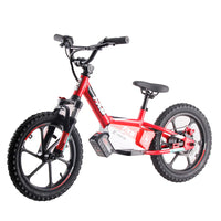 HKM-020627 Off-Road Electric Balance Bike with 3 Speed and Suspension, 16-Inch Wheels, 36V Battery, and Disc Brakes