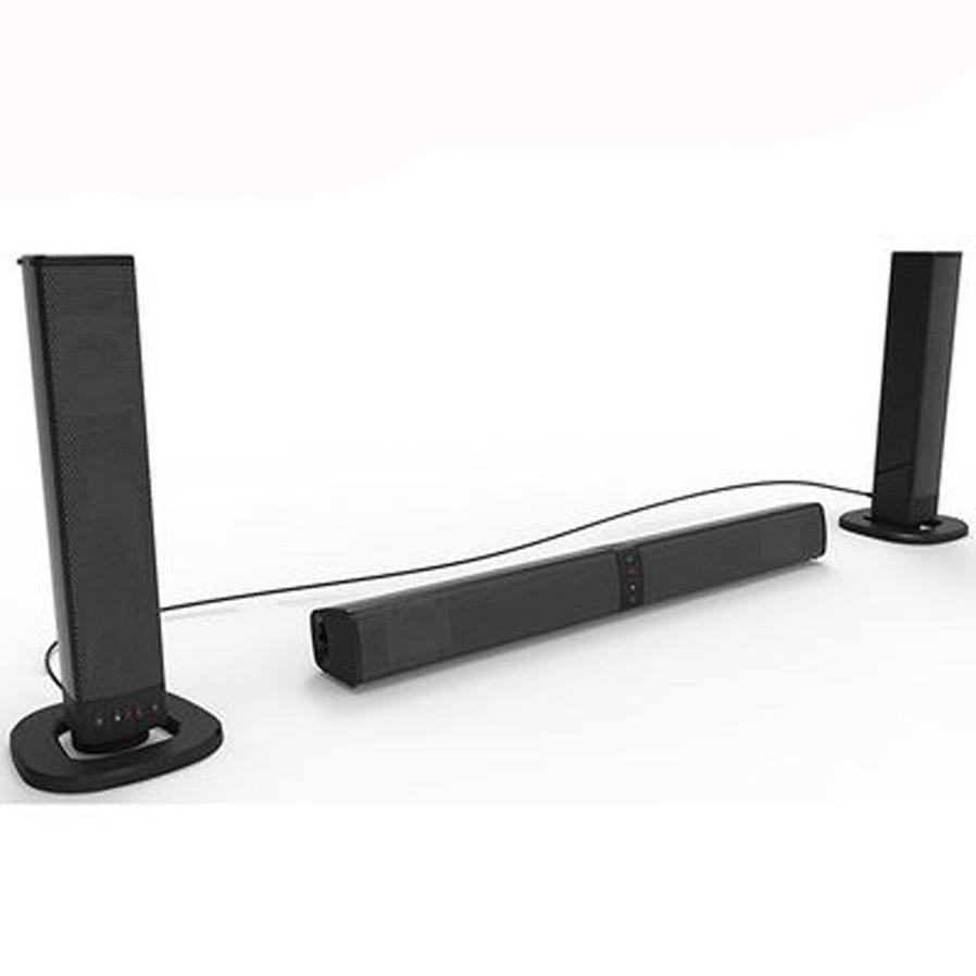HKM-020691 Foldable Bluetooth Split Speaker with Built-in Lithium Battery, 2000 mAh, 2.5 Hour Playtime, 5W Output, USB Connectivity, and 32GB Expansion Support