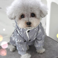 HKM-020691 Reflective Colorful Cotton Jacket for Dogs - Autumn and Winter Fashion Clothing
