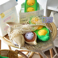 HKM-0208189 Interactive Dog Puzzle Toy with Hidden Food, Cotton Ring, Size Options Available