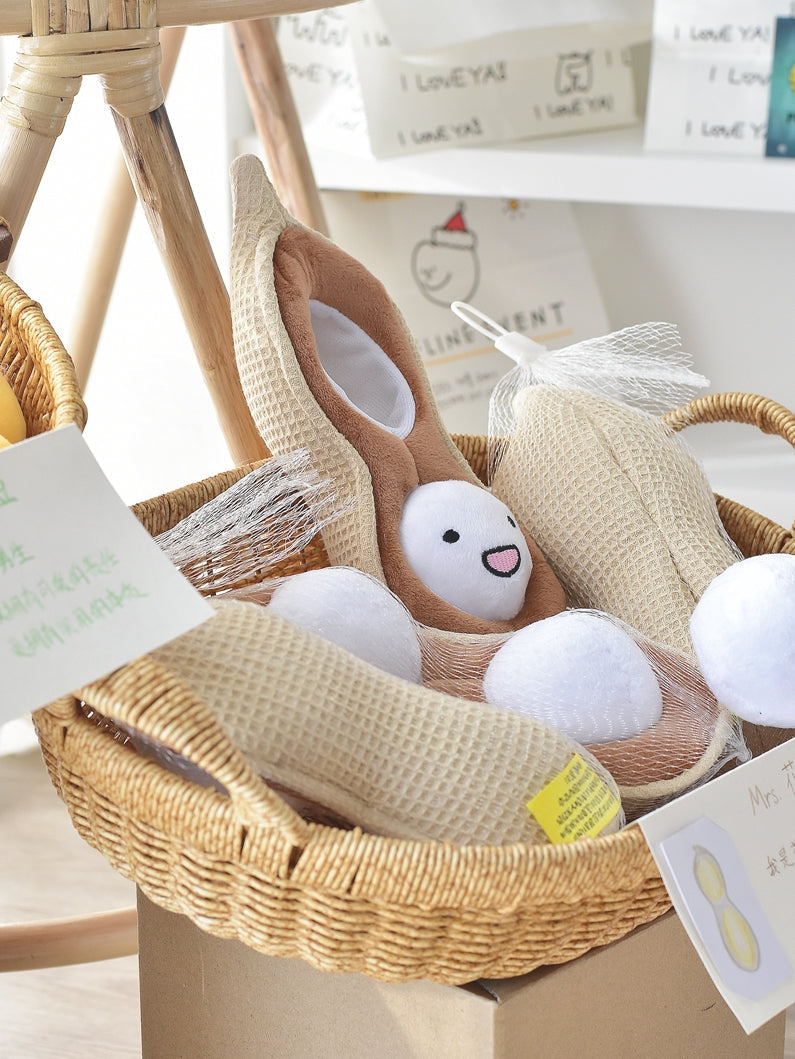 HKM-0208189 Interactive Dog Puzzle Toy with Hidden Food, Cotton Ring, Size Options Available