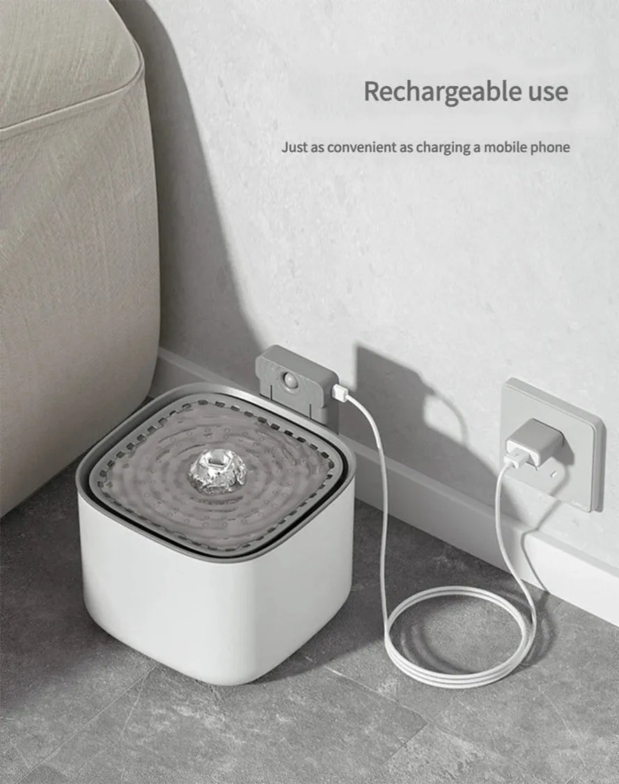 HKM-020819 Automatic USB Pet Water Fountain for Cats and Dogs