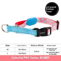 HKM-0209341 Explosion-proof Pet Traction Neckband - Durable Nylon Collar in Sunrise, Bobby, Hill Mark, Florida Colors