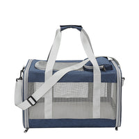 HKM-0209597 Foldable Lightweight Breathable Cat Carrier Bag with Canvas Material