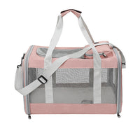 HKM-0209597 Foldable Lightweight Breathable Cat Carrier Bag with Canvas Material