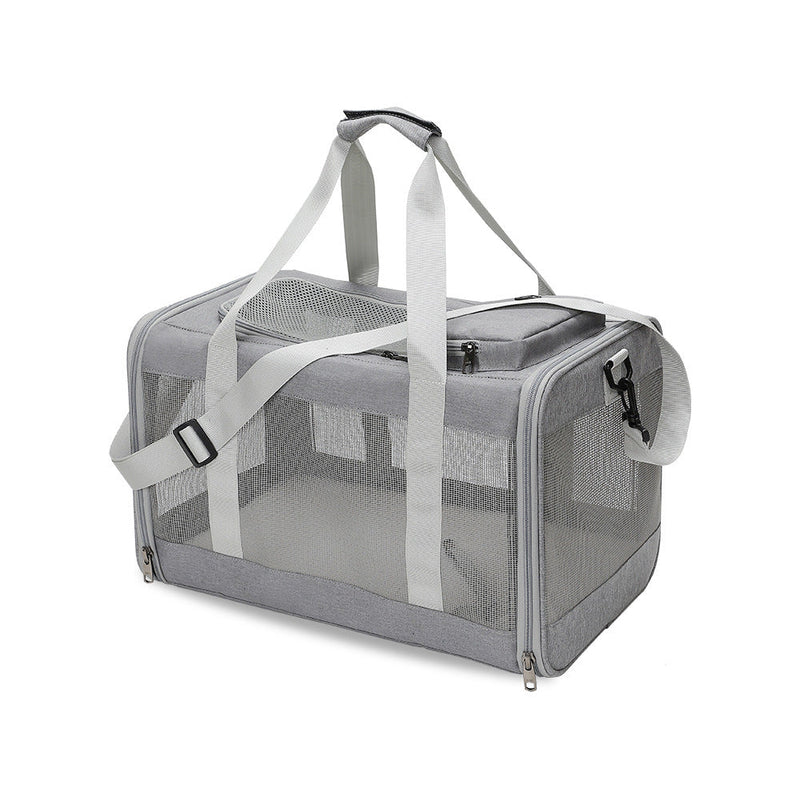 HKM-0209597 Foldable Lightweight Breathable Cat Carrier Bag with Canvas Material