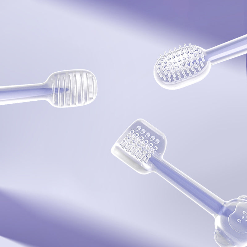 HKM-0210621 Pet Toothbrush for Cats and Dogs - Silica Gel Brush for Dental Care, Fresh Breath, and Tartar Control